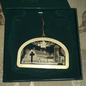 BILLY GRAHAM LIBRARY ORNAMENT HANGER NIB 3D IMAGE